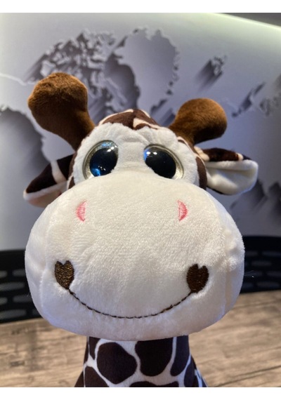 Kahverengi Zürafa Peluş Oyuncak 40cm Kahverengi