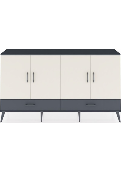 Arges Konsol 6 Raflı 2 Çekmeceli 4 Kapaklı 176x30x99 Antrasit-ayt Antrasit-aytaşı/antrasit Arges Konsol 6 Raflı 2 Çekmeceli 4 Kapaklı 176x30x99 Antrasit-ayt Antrasit-aytaşı/antrasit