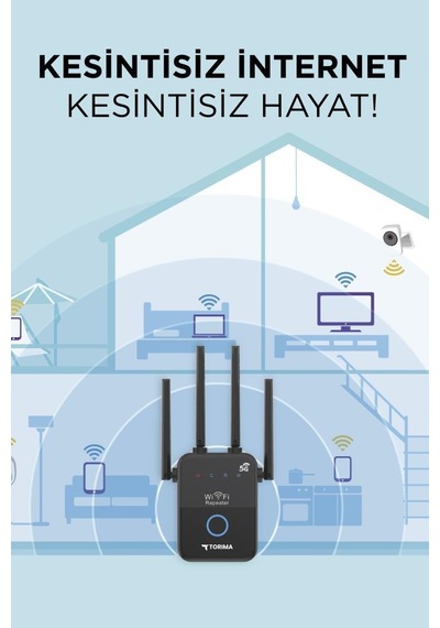 Torima AC35Q 1600Mbps Çift Bant Wi-fi Router Siyah