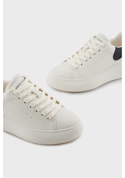 Armani Exchange Bayan Ayakkabı Xw002149 Af19528 M0017 Ekru-siyah Ekru-siyah