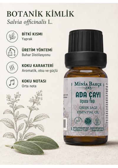 Ada Çayı Uçucu Yağı 10ml - %100 Saf Ve Doğal 10 ML