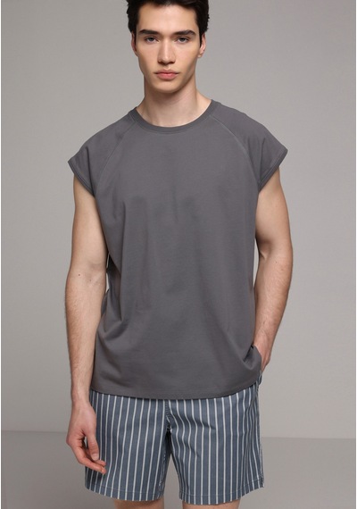 Colin's Colins Boxy Fit Erkek Antrasit Atlet Cl1081312 Q1.v1 Ant