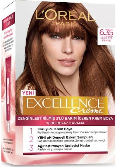 L'Oréal Paris Excellence Creme Saç Boyası - 6.35 Çikolata Kahve