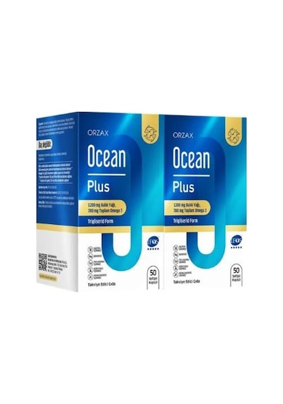 Ocean Plus Balık Yağı Kapsül Takviye Edici 50+50 Kapsül