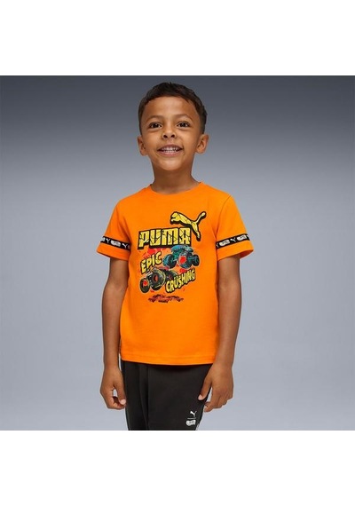 Puma Çocuk Tişört Puma X Hot Wheels Turuncu