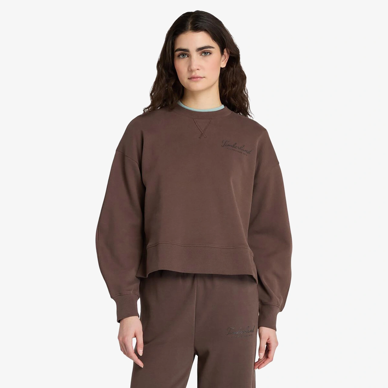 Timberland Lush Comfort Crew Kadın Kahverengi Sweatshirt Tb0a41zb2431 Kahverengi