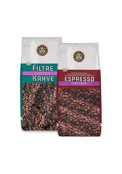 Kahve Dünyası Çekirdek Filtre Kahve 1 KG + Çekirdek Espresso 1 KG