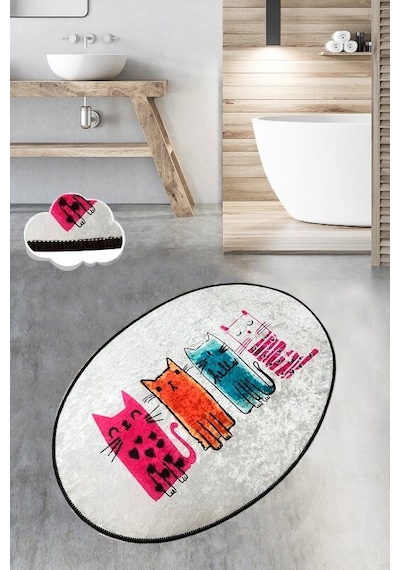 Baby Cats Djt 70X120 Cm Banyo Halısı Paspas Yıkanabilir