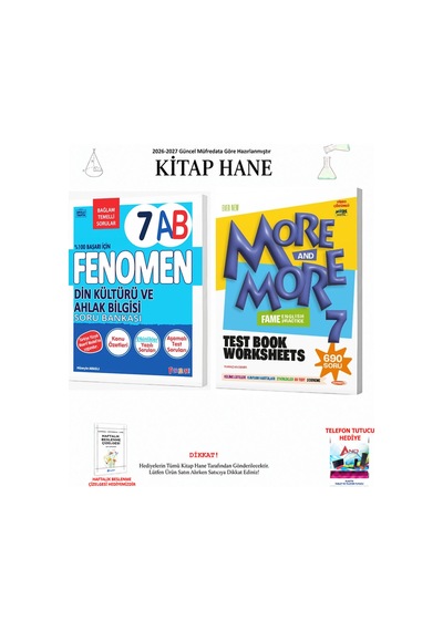 Fenomen 7. Sınıf Din A-b Sb + Fenomen Test Book 2 Kitap Seti