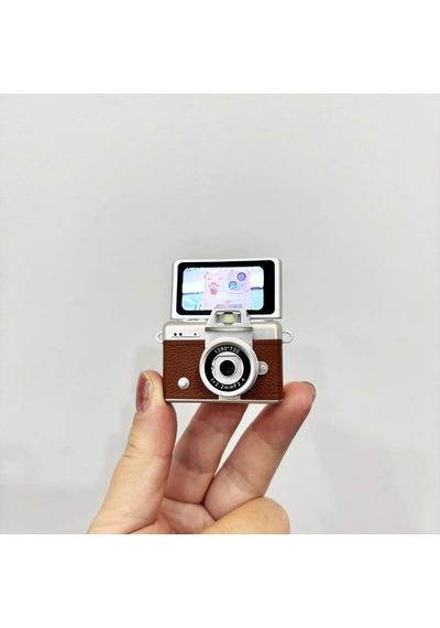 Retro Fhd Mini Parmak Kamera Çevirmeli Ekranlı Boyun Askı Zinciri Taşınabilir Spor Seyehat Kamera 1