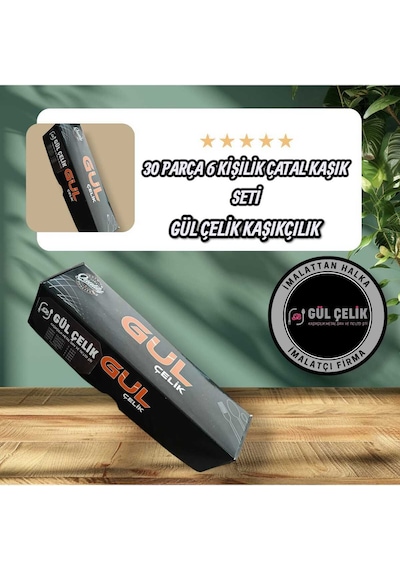 Kaveh Çatal Kaşık Seti 6 Kişilik 30 Parça 18/0 Kalite 1mm İnox