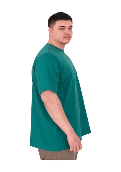 Mode Xl Büyük Beden Erkek T-shirt Bisiklet Yaka Rose U25032 Nefti Nefti