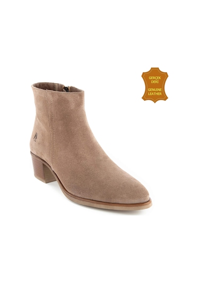 Hush Puppies Befasi 725011 Gerçek Deri, Anatomik, Kadın Bot Koyu Bej