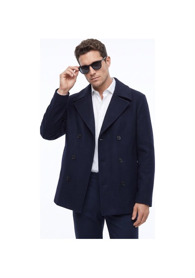 Fabrika F5wm-kbn 2470 Lacivert Erkek Slim Fit Kaban
