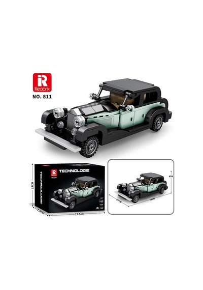 Reobrix Technic 811 Bentley 8 Litre Klasik Araba Yaratıcı Yapı Blok Seti Building Blocks - 249 Parça