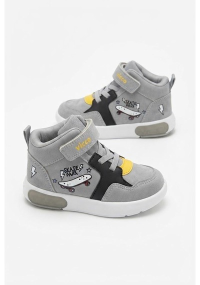 Vicco Pole Gri Anatomik Rahat Sneaker Işıklı Erkek Çocuk Bot 946.p26k.244