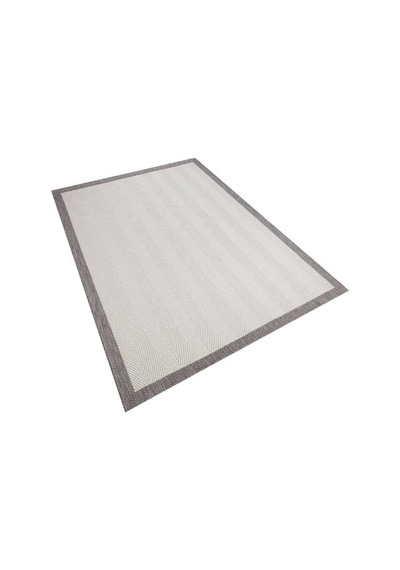 Kaymaz Yıkanabilir Doğal Dokulu Beyaz Dekoratif Sisal Halı Siesta 1504