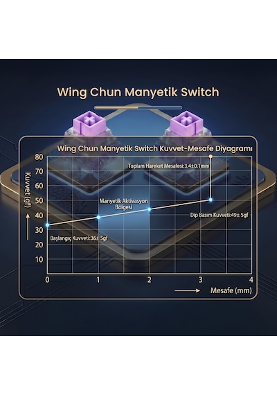 Aula Leobog Wing Chun Manyetik Switch 20 Adet