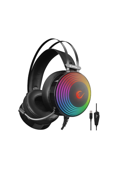 Rampage RM-K97 Helix 7.1 Surround RGB Kulak Üstü Oyuncu Kulaklığı