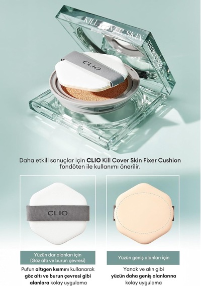 Altıgen Şekliyle Kolay Uygulama Sağlayan Makyaj Pufu Kill Cover Skin Fixer Cushion Puff