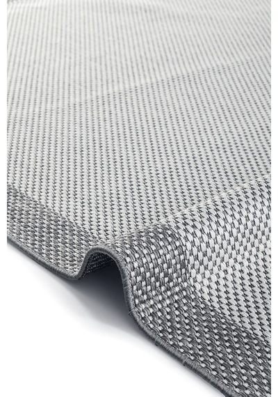 Gri Kenarlı Modern Tasarım Makine Halısı 1148 Krem-gri