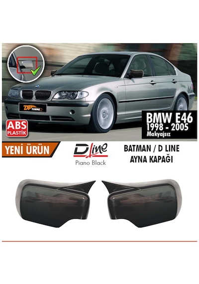 Bmw E46 Batman Ayna Piano Black 1998-2005 Makyajsız