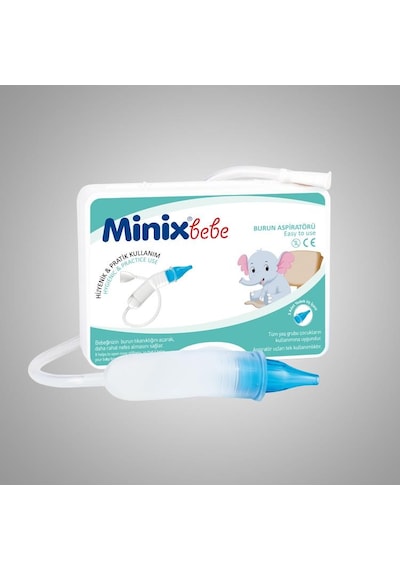 Minix Bebe Yumuşak Uçlu Aspiratör Beyaz