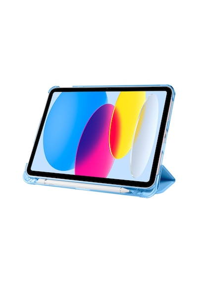 Apple Uyumlu iPad, A16 11.nesil 2025 Smart Folio Cover Akıllı Uyku Modlu Pu Deri Standlı Tablet Kılıfı Kapaklı Kılıf
