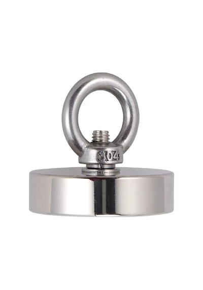 Süper Güçlü Halkalı Büyük Neodyum Pot Mıknatıs 60 Mm Çap Magnet F