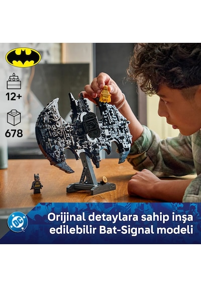 LEGO® DC Batman™: Batman Logosu 76330 – 12 Yaş Üzeri Çocuklar için Minifigür İçeren Yaratıcı Oyuncak Yapım Seti  (678 Parça)