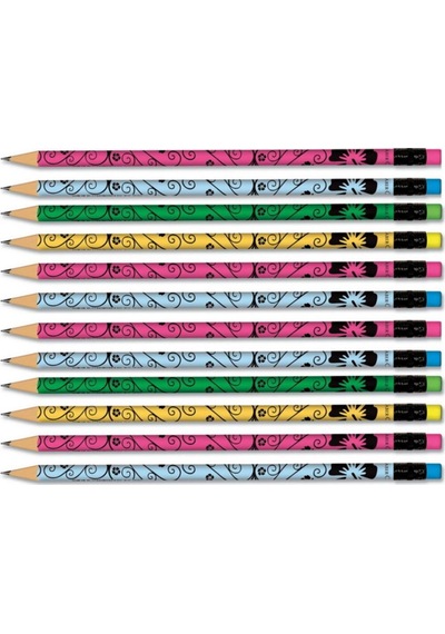 Faber Flowers 2b Silgili Yuvarlak Kurşun Kalem 12 Li Paket 5244119412 Nocolor-78c515f4