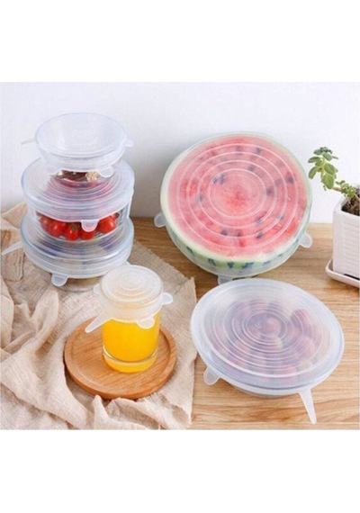 6lı Silikon Strech Kapak Plastik Beyaz Diğer