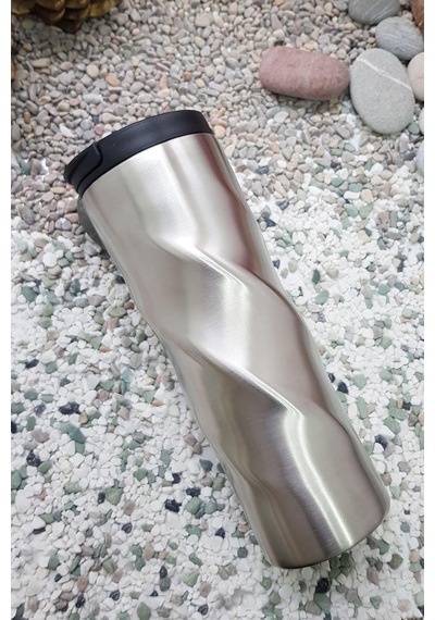 Komple 304 L Çelik Silver 6 Oz 500 Ml Kahve Termos Mug Cin229slv