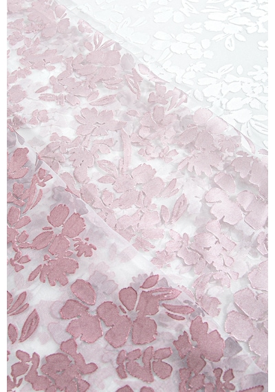 Pannello Tül Perde Beyaz Pembe 140x295 Pembe-beyaz