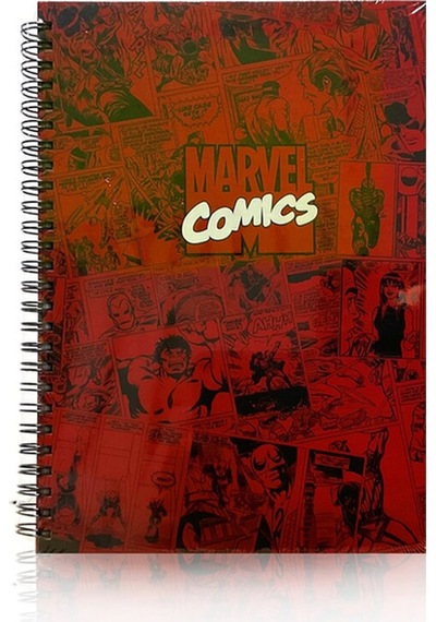 Marvel Sert Kapaklı Defter-100 Yaprak Kareli Kırmızı