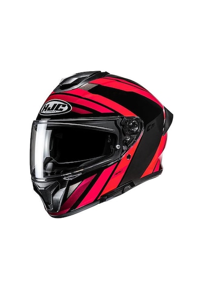 Hjc C71 Faber Mc1 Kapalı Motosiklet Kaskı Siyah Kırmızı Diğer