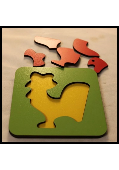 Ahşap Montesorri Puzzle 20 x 30 Cm