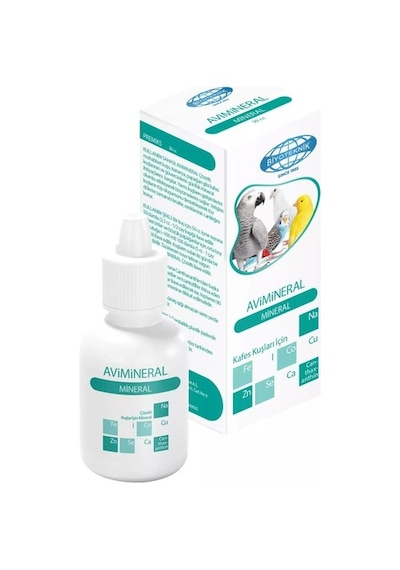 Biyoteknik Avimineral Kuşlar İçin Mineral Çözelti 30 ML