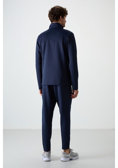 Tommy Life Bran İndigo Scuba Kumaş Erkek Eşofman Takım - 85199 İndigo