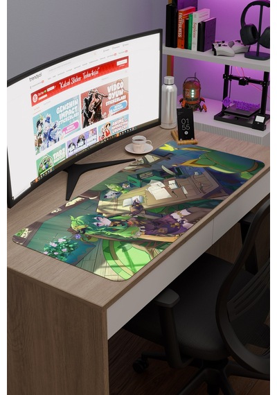 Collei Genshin Impact Anime Gacha V4 - 90x40 Xxl Gaming Mouse Pad Fare Altlığı