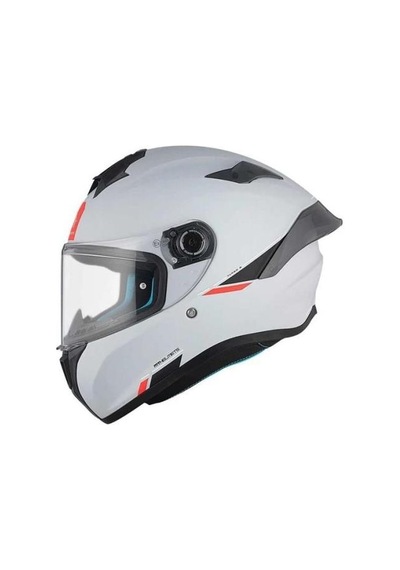 Mt Helmets Mt Targo S FF106B Solid A0 Matt Pearl Kapalı Motosiklet Kaskı 001