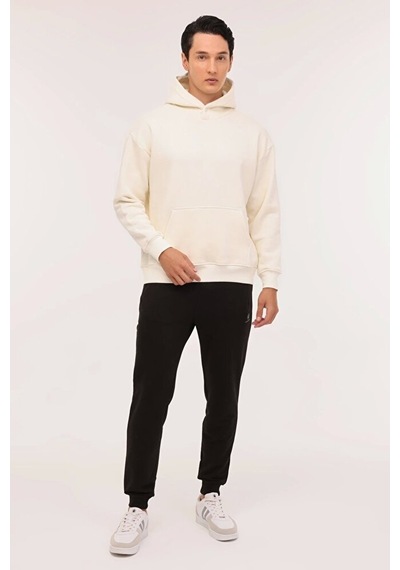 Lumberjack Ros 17hs109 Kapsonlu Erkek Sweat - Ekru