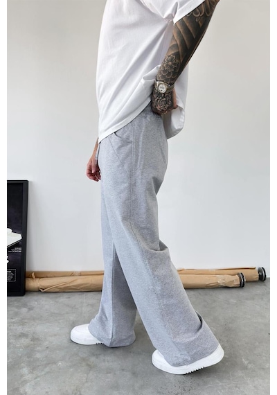 Gri Basic Baggy Eşofman
