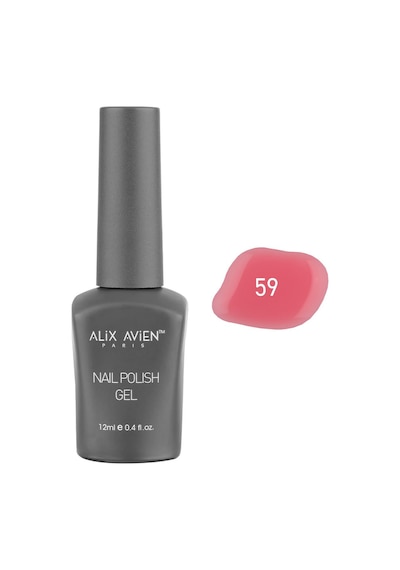 Alix Avien Koyu Pembe Kalıcı Oje 59-yoğun Renk Veren Jel Oje 12 Ml-nail Uv Gel Polish 59