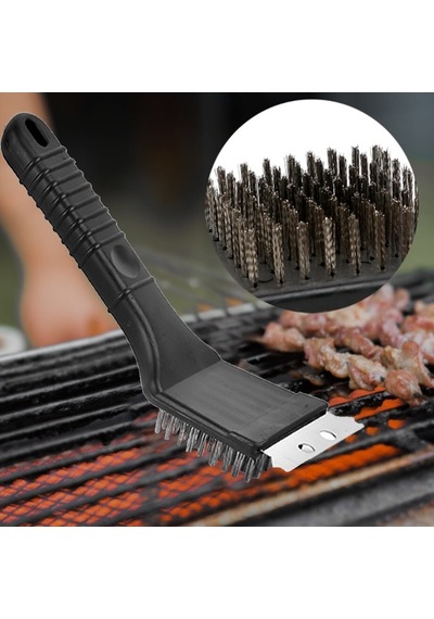 Mangal Izgara Barbekü Temizleme Fırçası Kazıyıcı Cin348