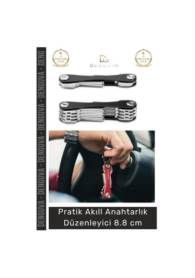 Anahtarlıkdüzenleyici Dayanıklı Alüminyum Gövde Paslanmaz Çelik Pratik Kompakt Akıllı Anahtarlık Dü