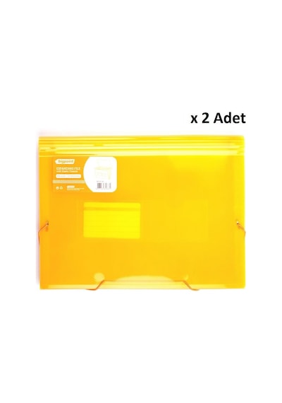 Bigpoint Körüklü Dosya 13 Cepli Lastikli A4 Turuncu X 2 Adet Diğer