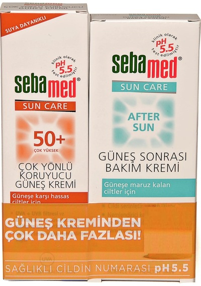 Sebamed Sun Care Çok Yönlü Koruma Güneş Kremi SPF 50+ 75 ML+ Güneş Sonrası Bakım Kremi 100 ml
