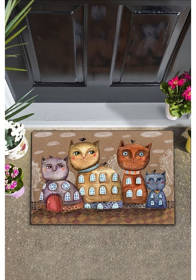 Pittura Gatto Özel Tasarım Iç Ve Dış Pvc Kapı Önü Paspasları