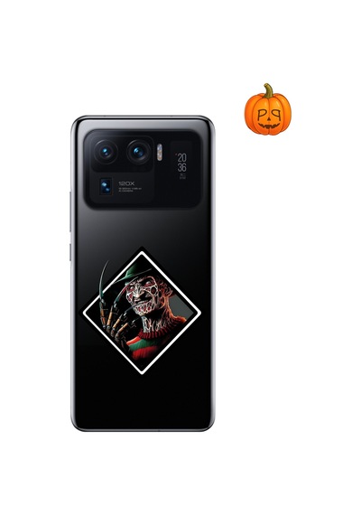Dali Design Xiaomi Mi 11 Pro Uyumlu Şeffaf Kılıf Horror 2 Tasarımlı